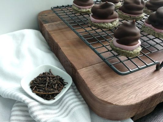 Chocolate-Coated Marshmallow and Hojicha Treats
