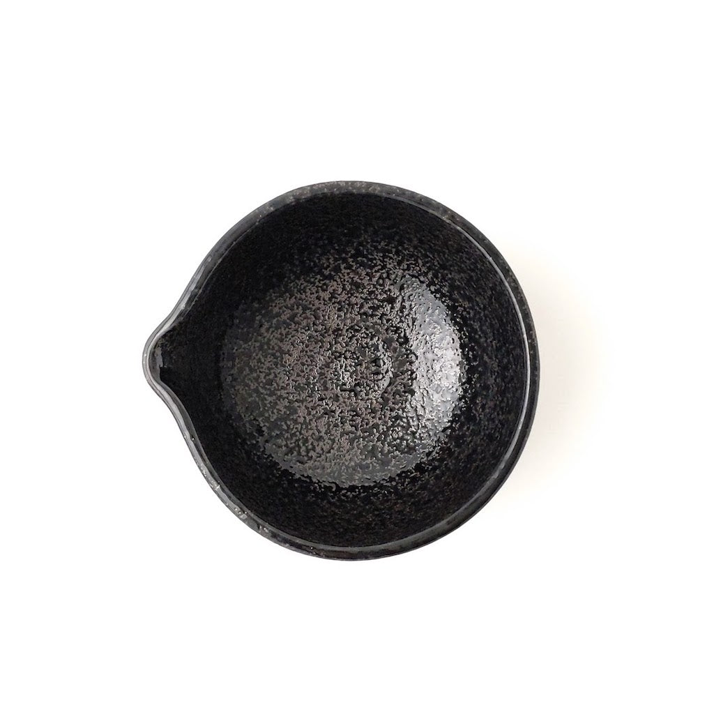 Black Katakuchi Bowl with Spout
